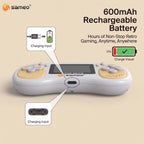 Sameo Super Genius Handheld Gaming Console with 500 Classic 8-Bit Games Pink