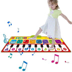 Piano Music Mat for Kids – Touch & Learn Musical Play Mat with 10 Musical Keys & 8 Instrument Sounds, 3+ Years
