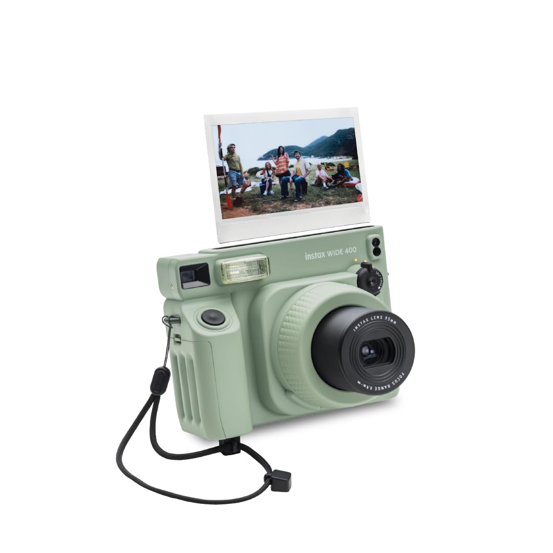 Fujifilm Instax Wide 400 Instant Camera Starter Kit Plus Green Includes 20 Shots Film & Photo Album | Wide Format Instant Camera