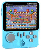 Sameo GameGear Handheld Video Game Console, Retro Mini Game with 666 Classic Retro Game TV Compatible for Kids, Rechargeable 8 Bit Classic (Aqua blue)