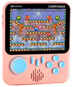 Sameo Gamegear Handheld Video Game Console, Retro Mini Game with 666 Classic Retro Game TV Compatible for Kids, Rechargeable 8 Bit Classic (Candy Pink)