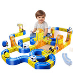 Magnetic Building Blocks Track DIY Car Set 130pcs