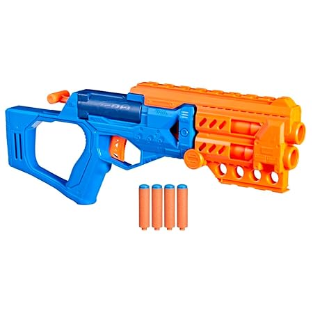 Hasbro Nerf N Series Topbreaker Blaster, 4 Official Nerf N1 Darts Compatible