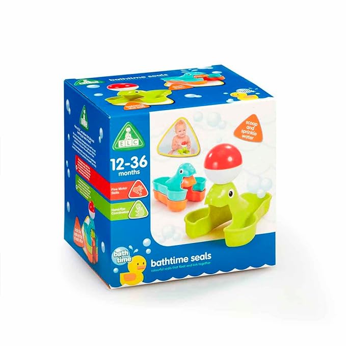 ELC Bathtime Stacking Seals Multicolour 12M+