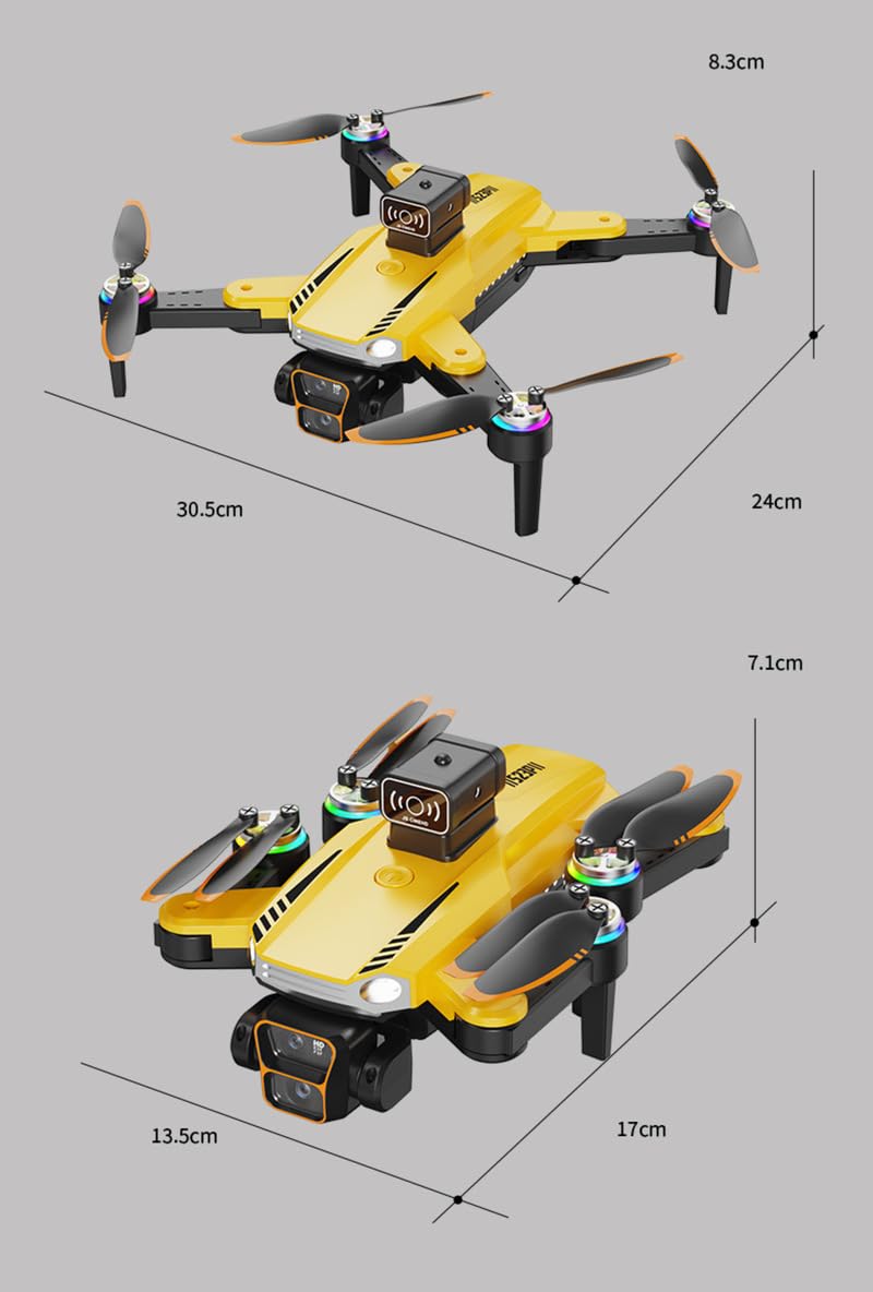 Rainbow Toys 4K Remote Control Dual Camera Drone 1080P Wi-Fi Selfie Gesture Rc Drone