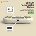 Sameo Super Genius Handheld Gaming Console – 500 Classic Games, 2.4" LCD Screen, 600mAh Battery Green