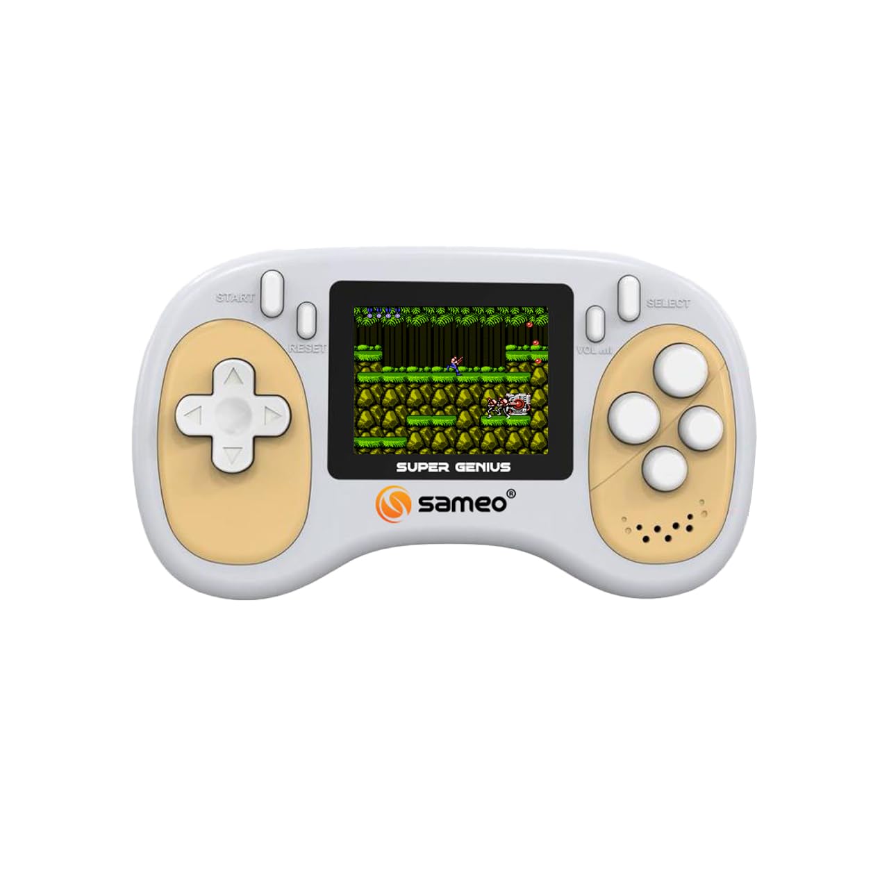 Sameo Super Genius Handheld Gaming Console with 500 Classic 8-Bit Games Pink