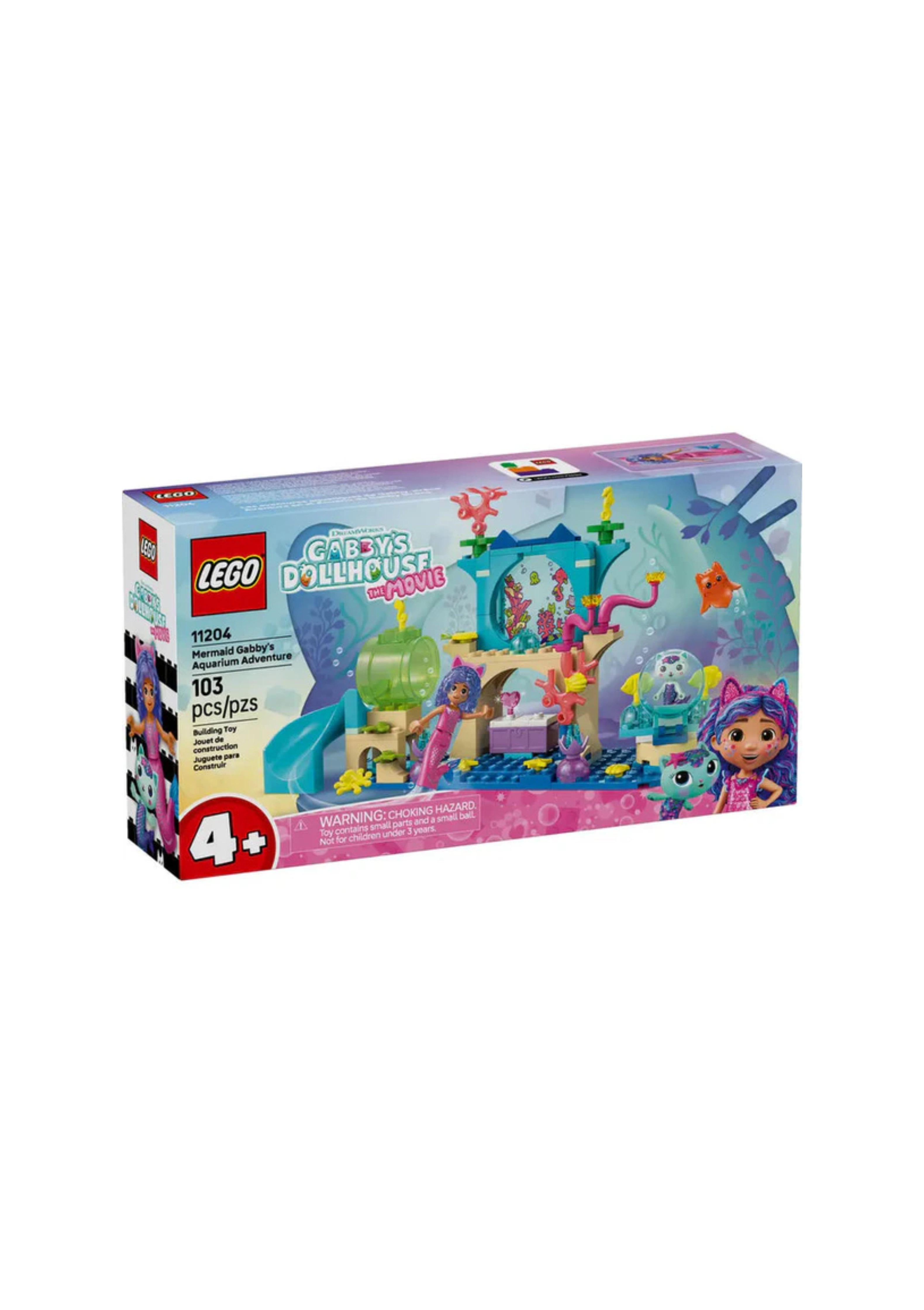 Lego 11204 Gabby's Dollhouse Mermaid Gabby's Aquarium Adventure (103  Pieces)