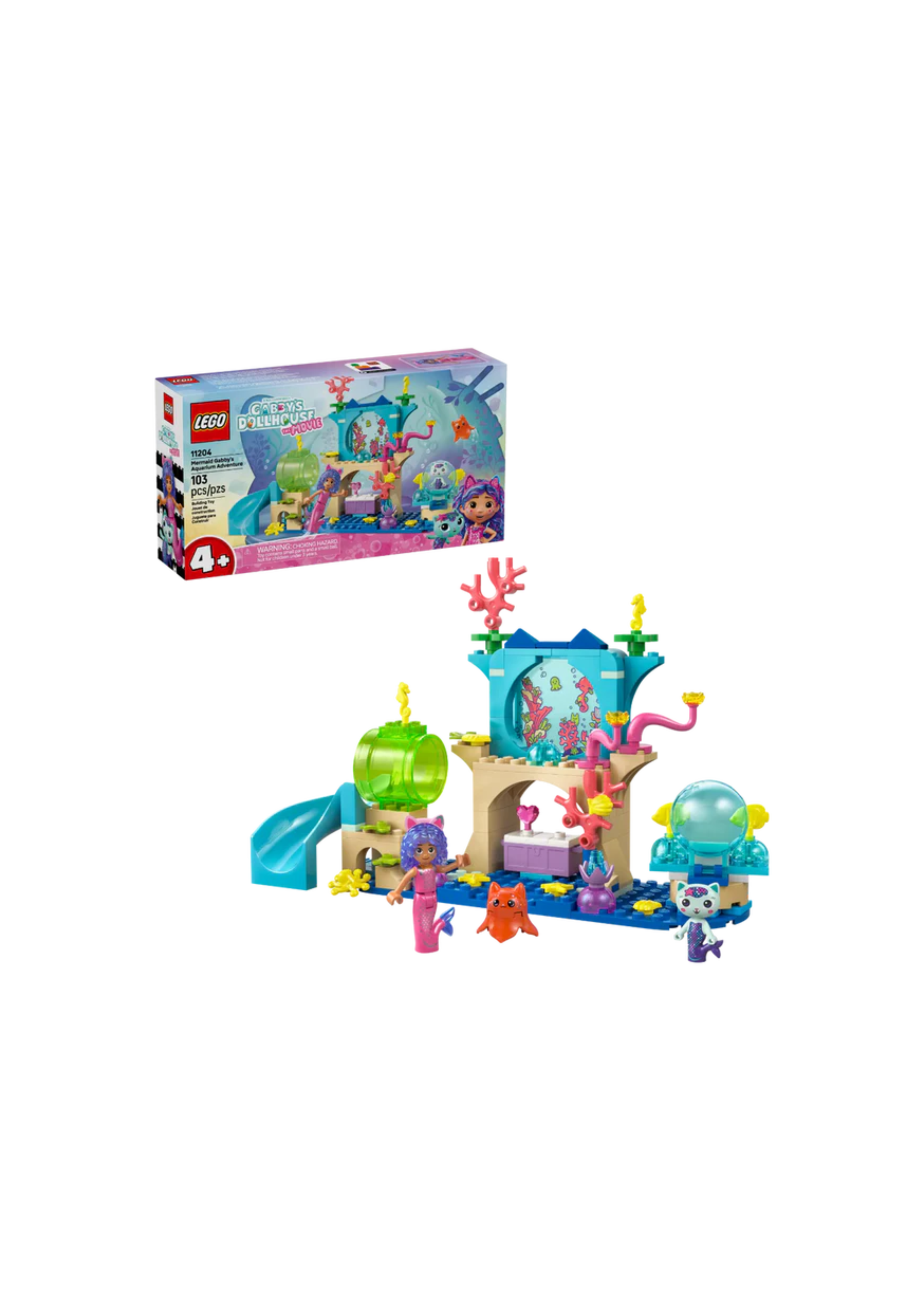 Lego 11204 Gabby's Dollhouse Mermaid Gabby's Aquarium Adventure (103  Pieces)