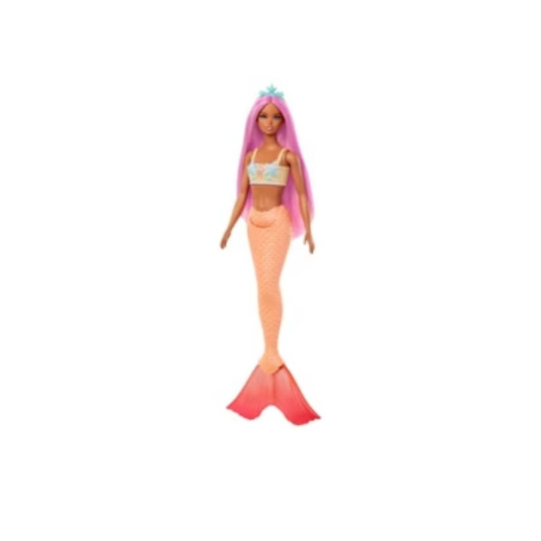 Mattel Barbie Mermaid Dolls With Colorful Hair, Tails And Headband Accessories