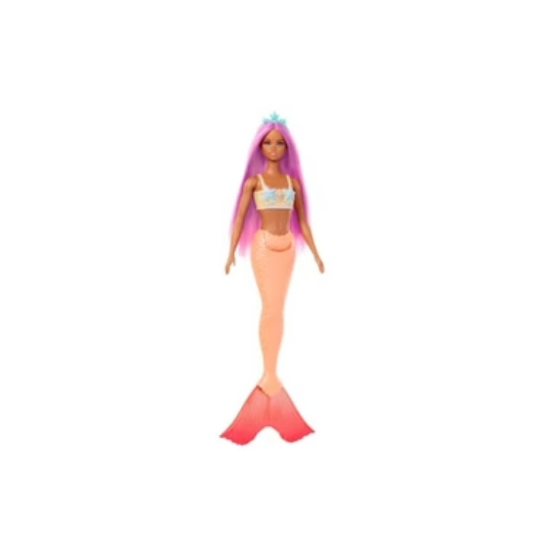 Mattel Barbie Mermaid Dolls With Colorful Hair, Tails And Headband Accessories