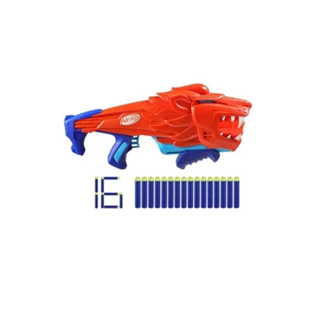 Nerf Junior Wild Lionfury, Easy Play Dart Blaster Gun