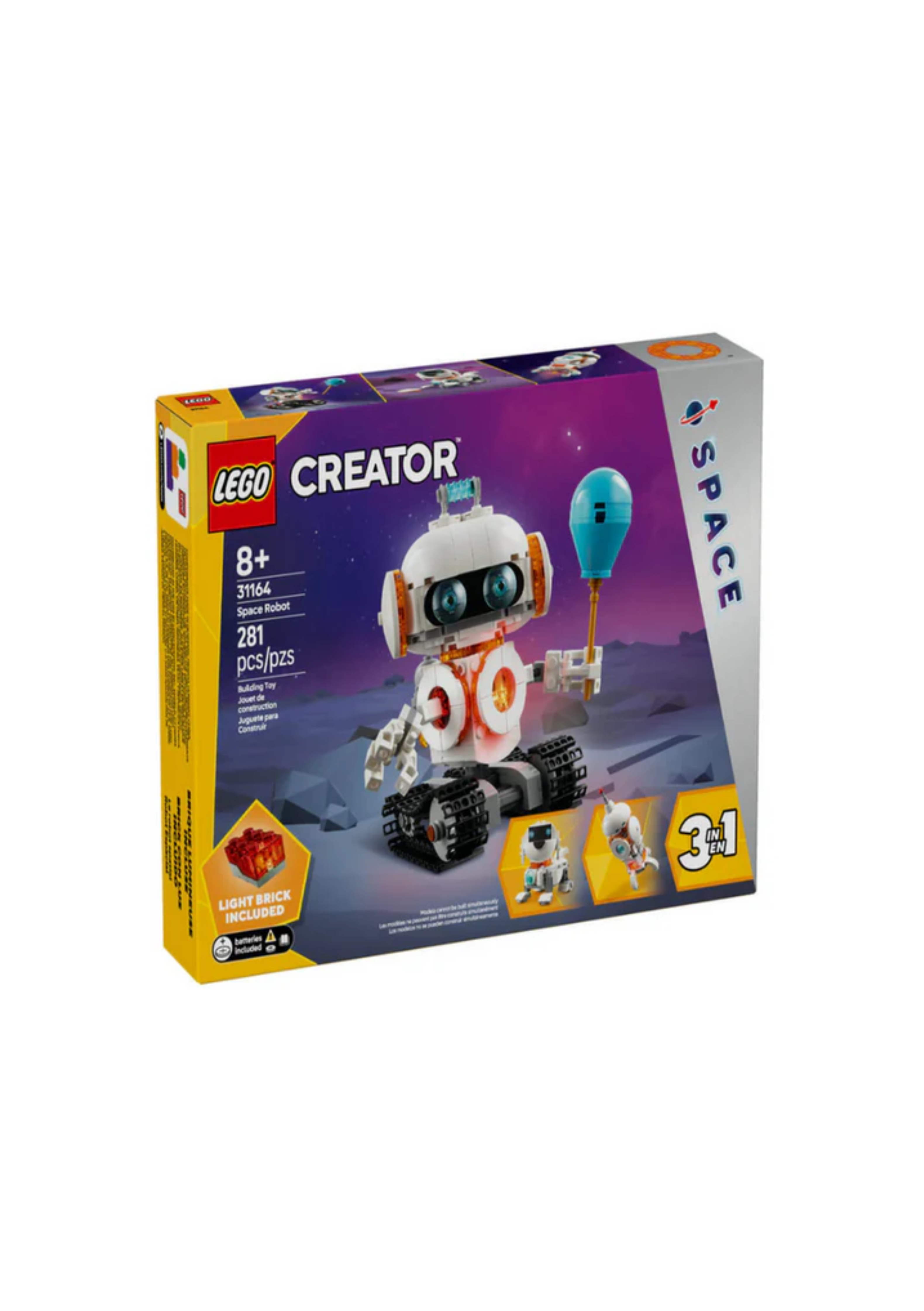 Lego 31164 Creator 3 In 1 Space Robot (281 Pieces)