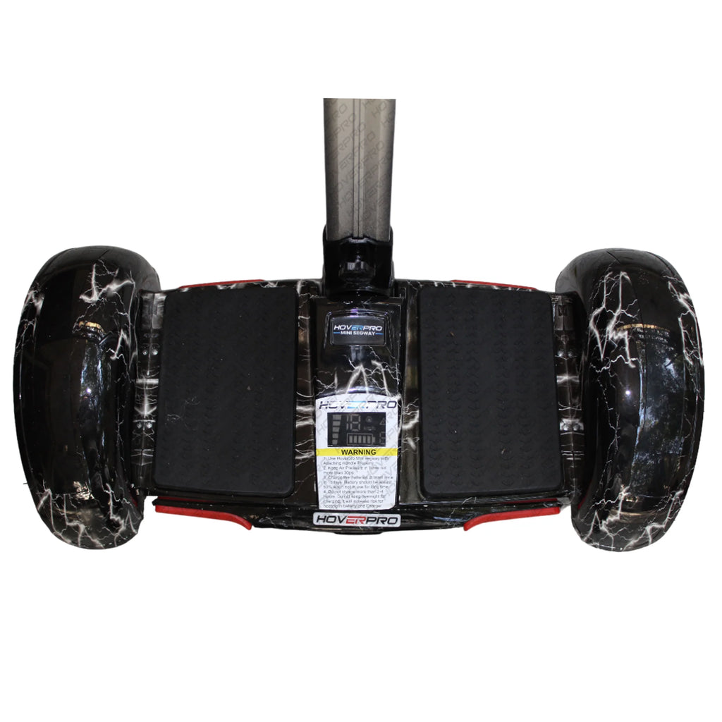 Hoverpro Bluetooth Self-Balancing Scooter with Handle Bar – Black Lightning Design S11+ Miniseg Bolt with Handle Hoverboard