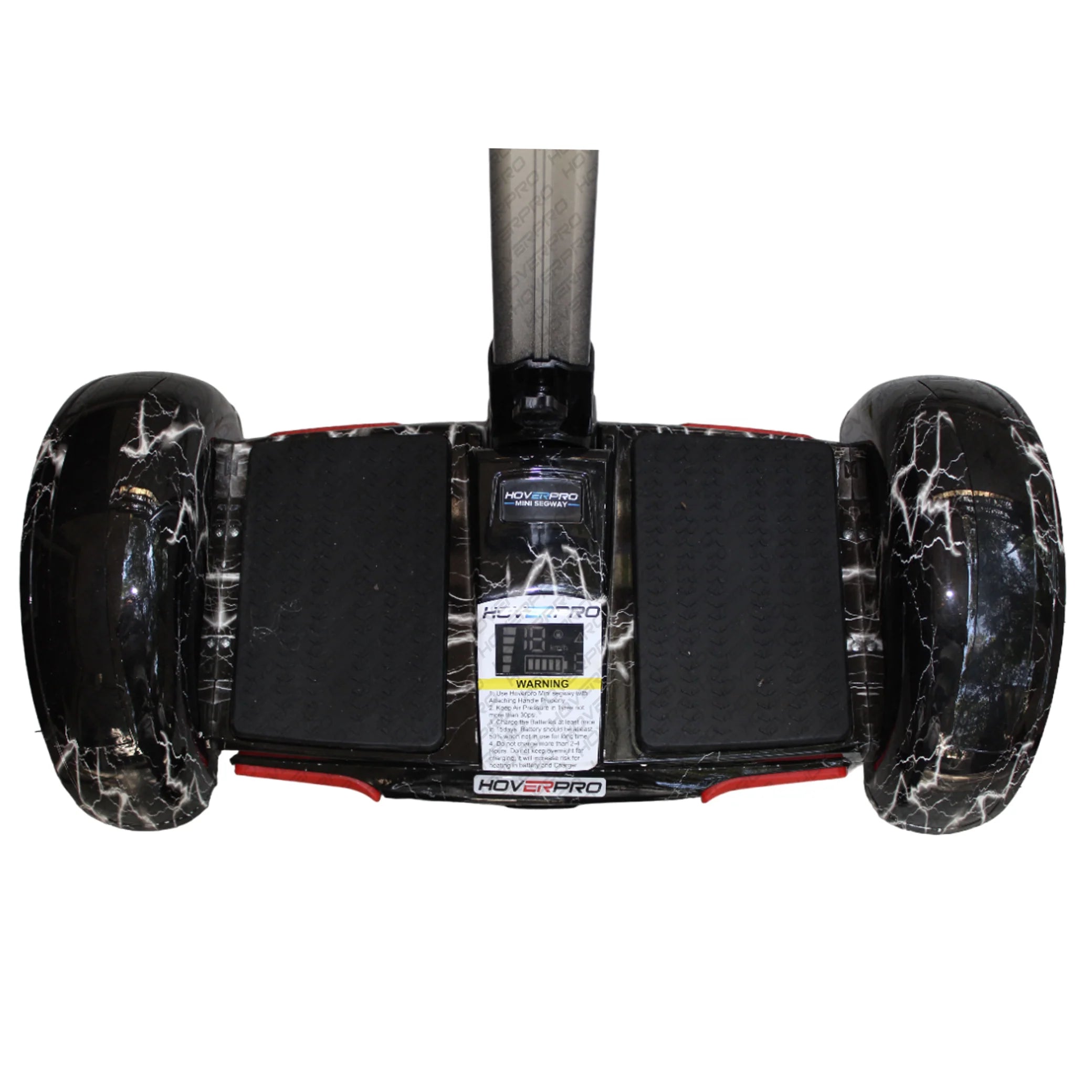 Hoverpro Bluetooth Self-Balancing Scooter with Handle Bar – Black Lightning Design S11+ Miniseg Bolt with Handle Hoverboard