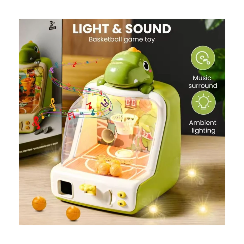 Mini Basketball Shooting Machine for Kids – Interactive Basketball Game with Balls & Coins 3+ Years