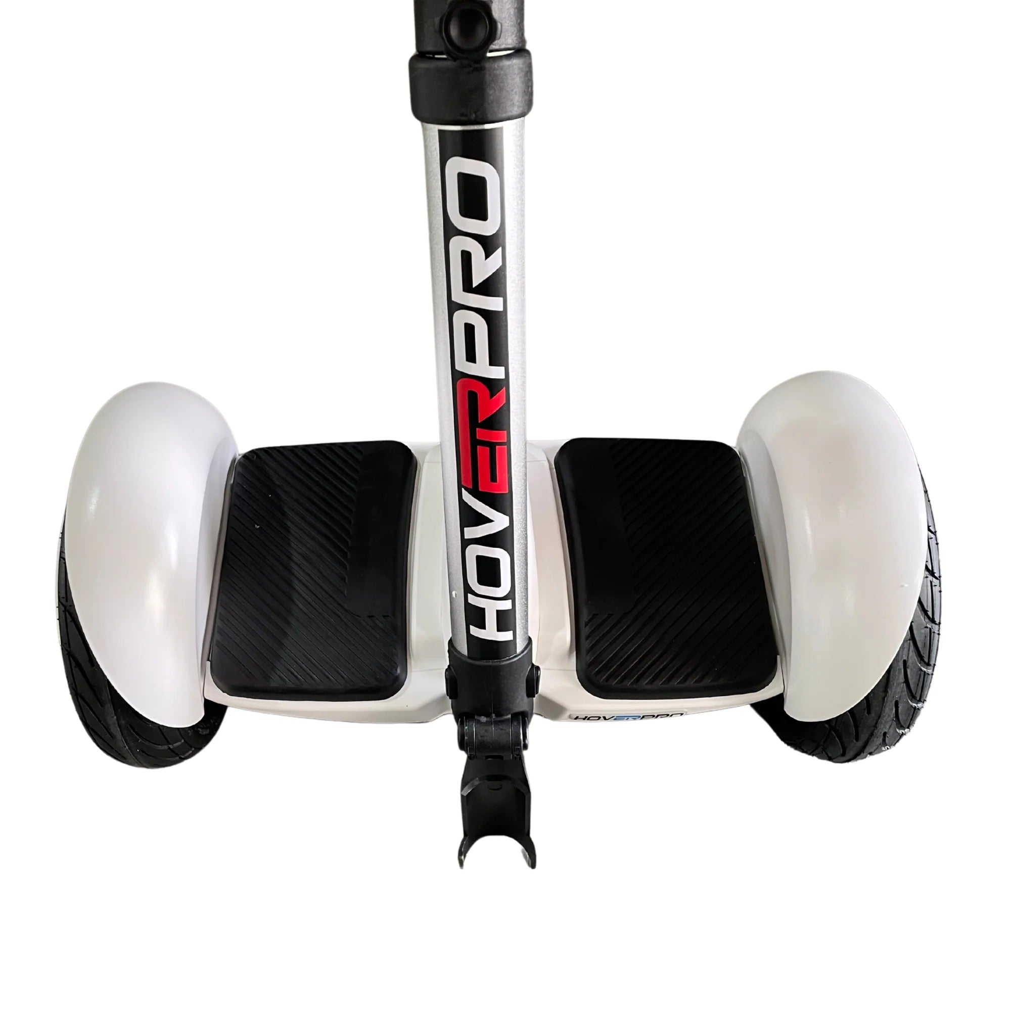 Hoverpro Self-Balancing Scooter with Adjustable Handle Bar – White Hybrid Duo Miniseg White with Handle Hoverboard