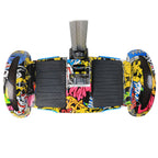 Hoverpro Bluetooth Self-Balancing Scooter with Handle Bar – Multicolour Street Art Design S11+ Miniseg Skullcandy with Handle Hoverboard