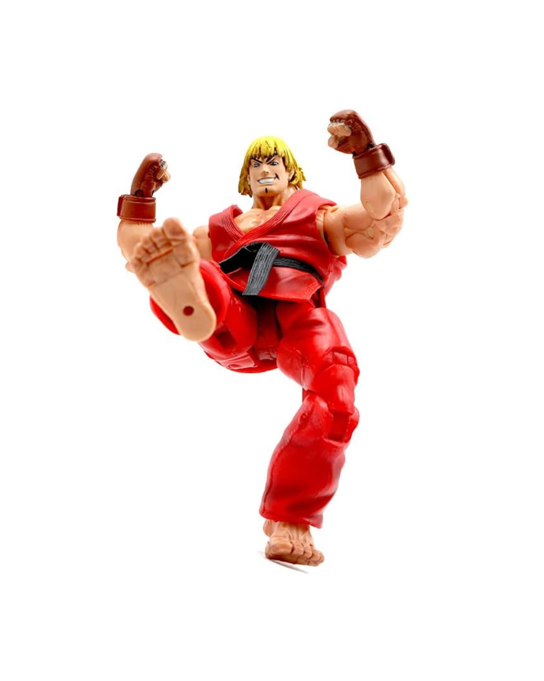 Street Fighter Ken Masters Action Figure 35 Points of Articulation Premium Collectible Figure Red