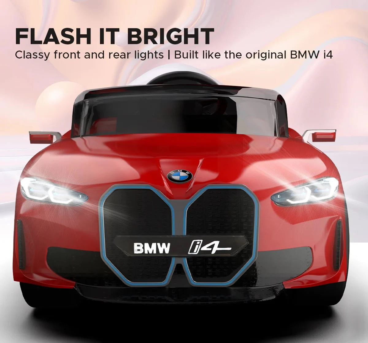 EMotorad Formula Fun Battery Oprated BMW i4 Ride-On Car, Red