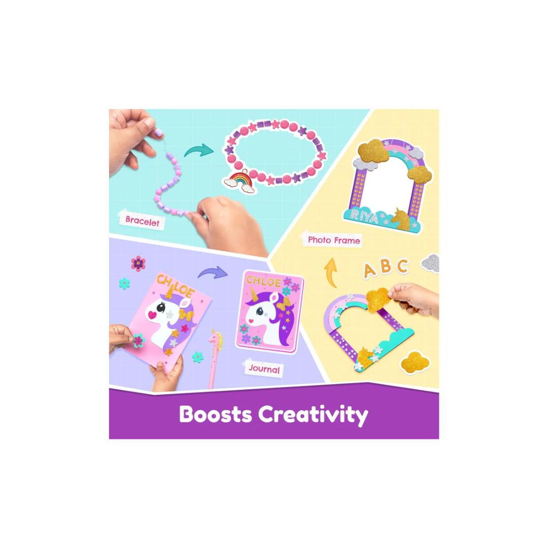 Bloomingo Unicorn Universe 6-in-1 DIY Art & Craft Kit