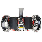 Hoverpro Bluetooth Self-Balancing Scooter with Handle Bar – Black & Red Graphic Design S11+ Miniseg Street with Handle Hoverboard
