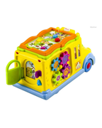 Hola Keep Me Busy School Bus Activity Toy Interactive Learning Bus with 8 Activities 12-36 Months