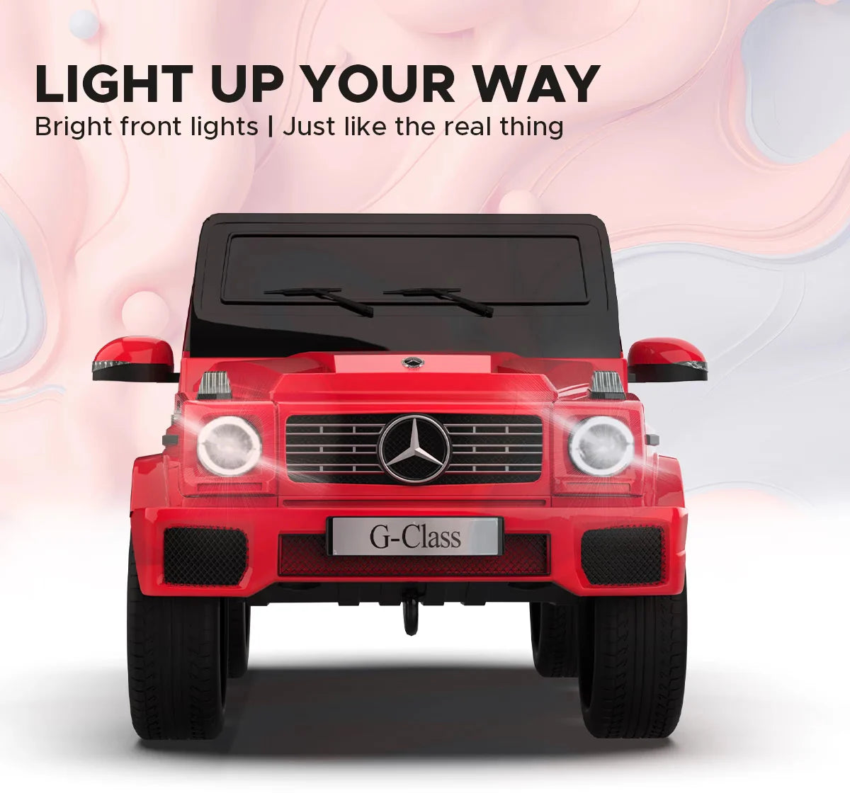 EMotorad Formula Fun Mercedes Benz G-Wagon Ride-On Car, Red
