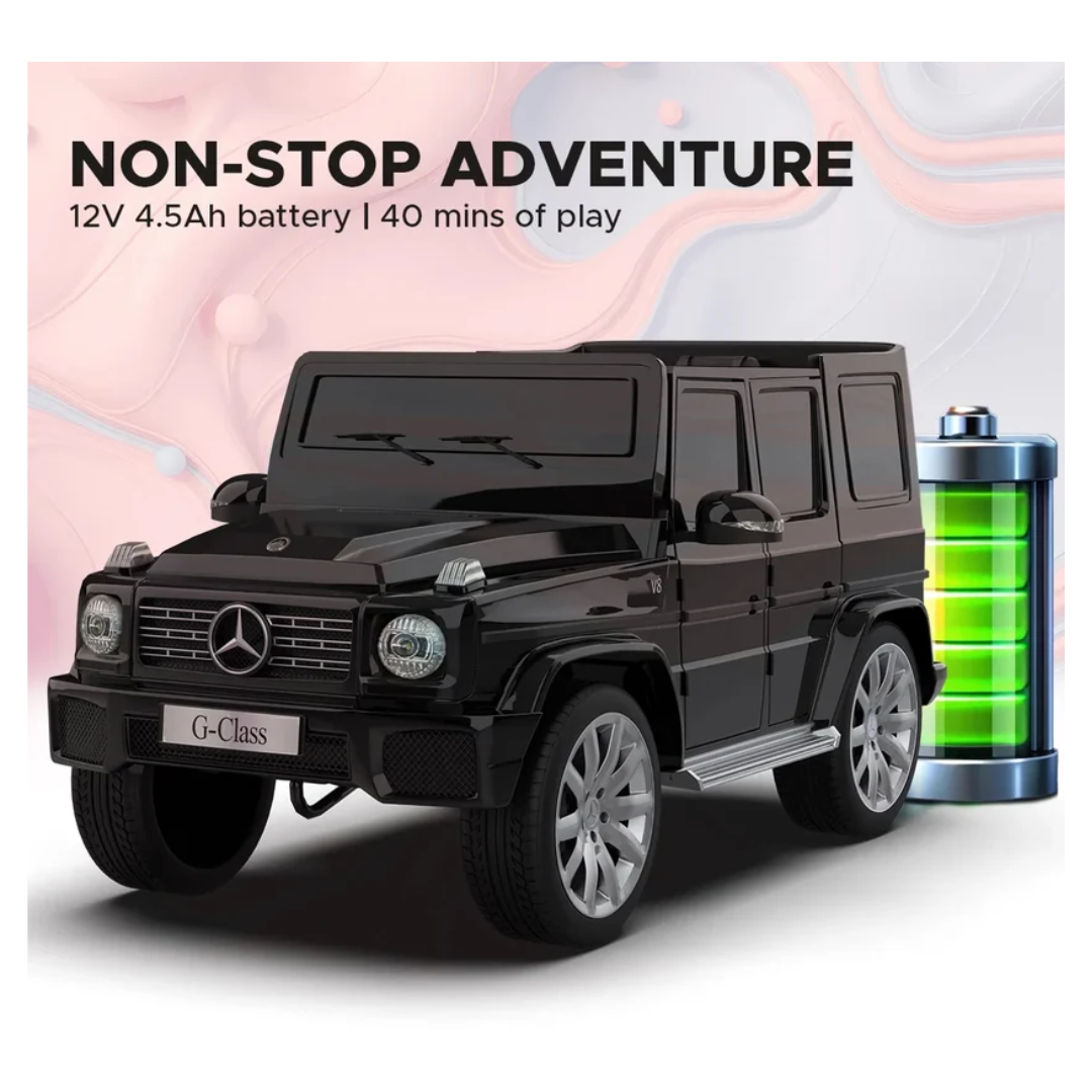 EMotorad Formula Fun Battery Oprated Mercedes Benz G-Wagon Ride-On Car, Black