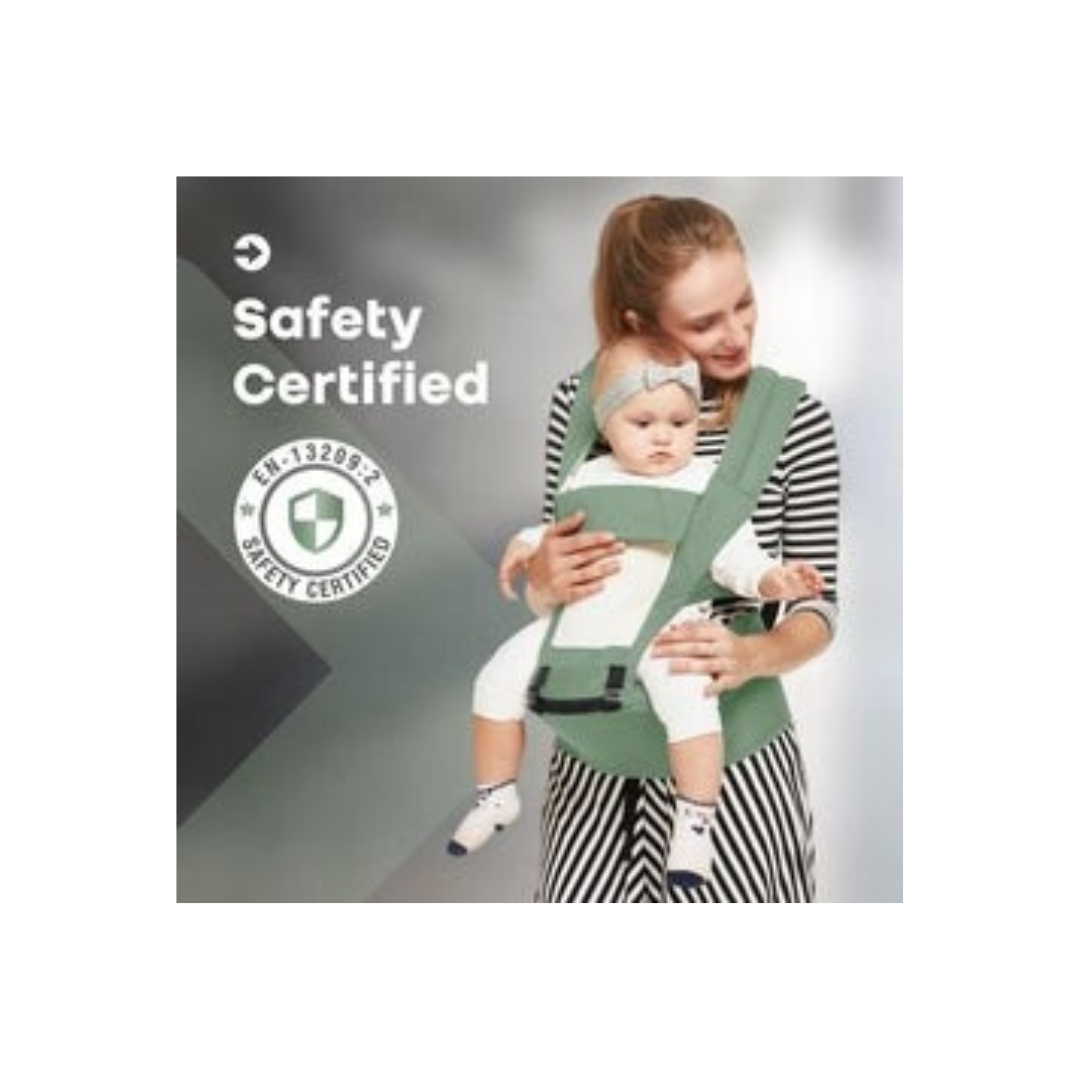 R for Rabbbit Upsy Daisy Baby Carrier With 4 In 1 Carry Position, 100% Cotton Fabric Green
