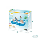 Intex 56475 Portable Swimming Pool Inflatable Swimming Pool (Multicolor)te water capacity: 42 gal (160L)