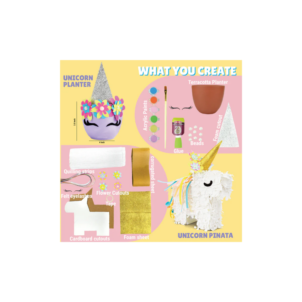 Kalakaram Kalakaram Wonderland Craft Box, Create 4 Wonderful Crafts with this Kit