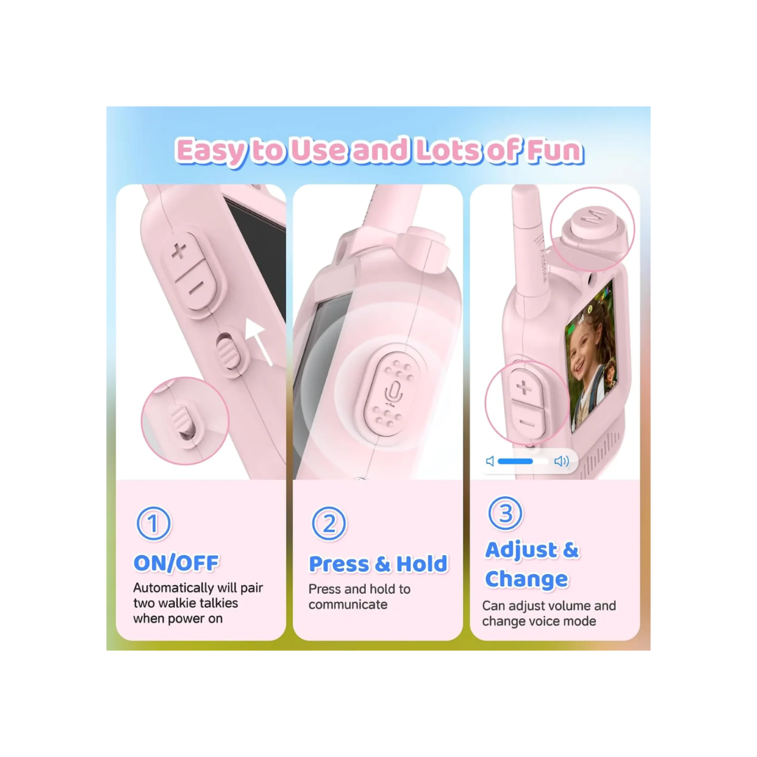 Kids Smart Walkie Talkies with Video Calling