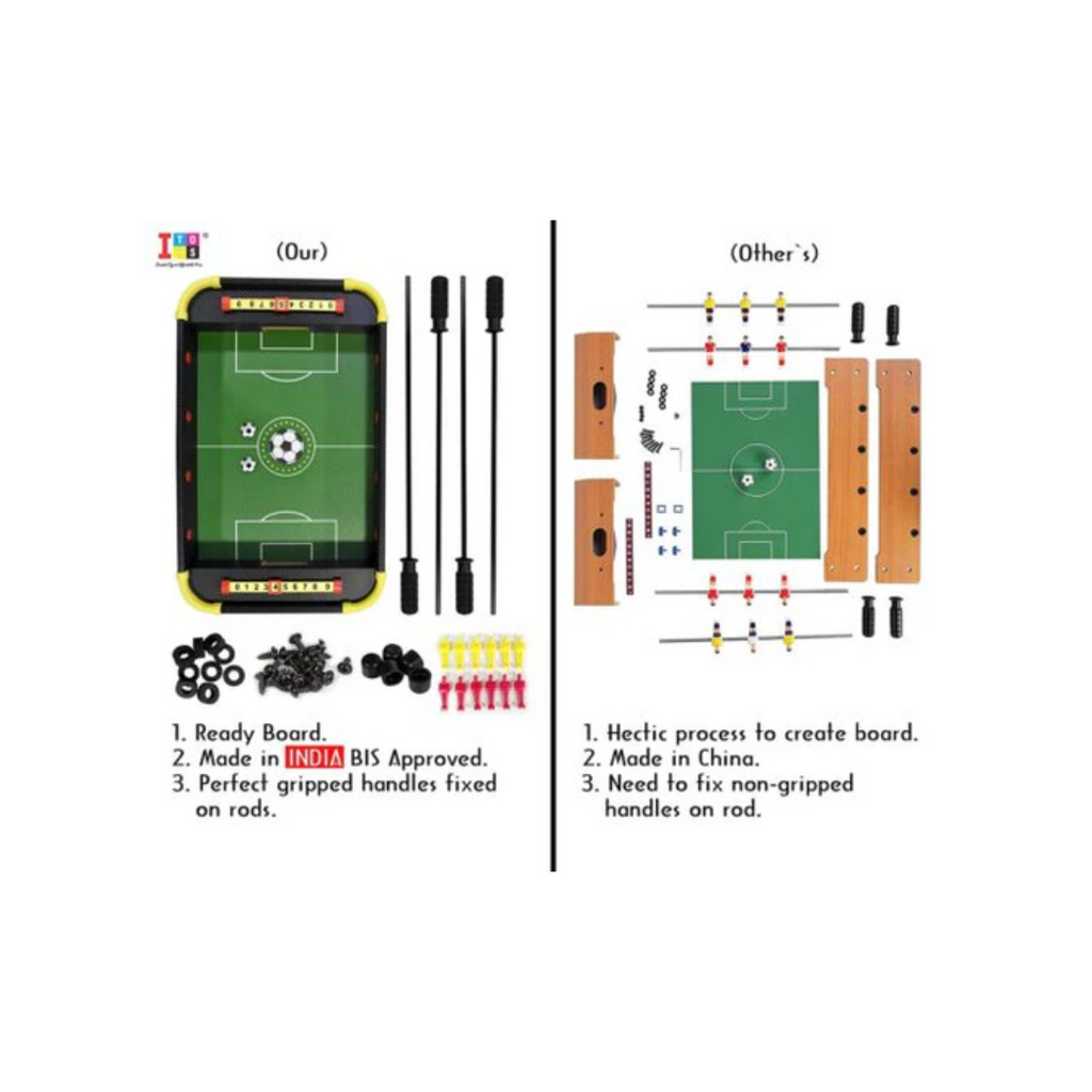 itoys Football Foosball Tabletop Game Multiple Row
