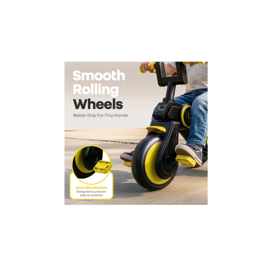 R for Rabbit Tiny Toes Y Ace Kids Tricycle (Yellow Black)