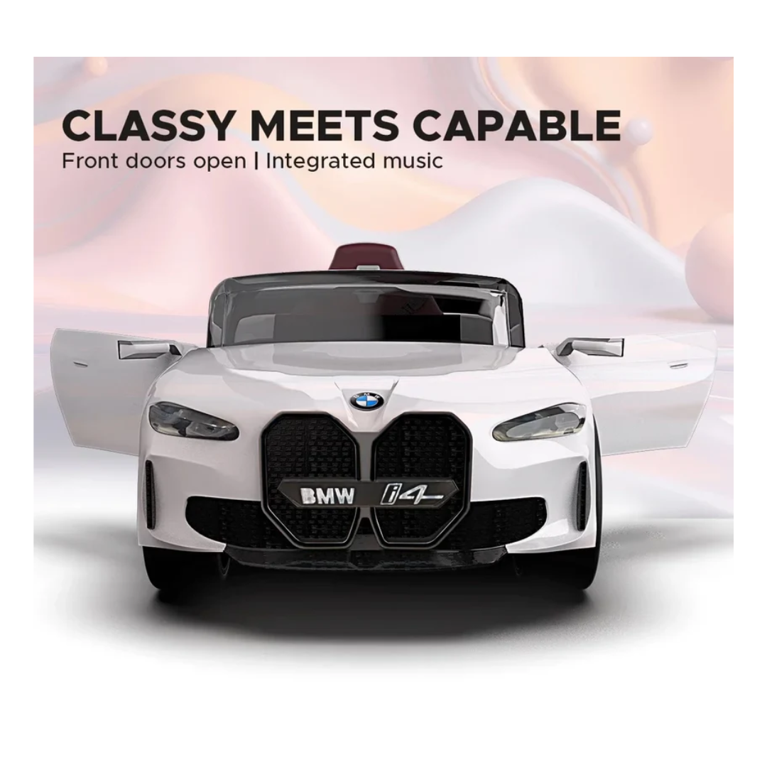 EMotorad Formula Fun Battery Oprated BMW i4 Ride-On Car, White