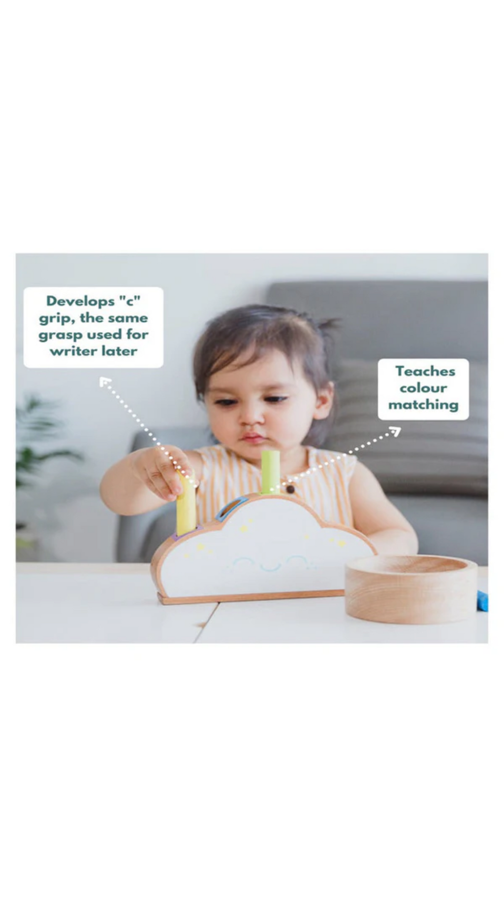 Curious Cub Wooden Montessori Box- 11 Months + (Level- 6)