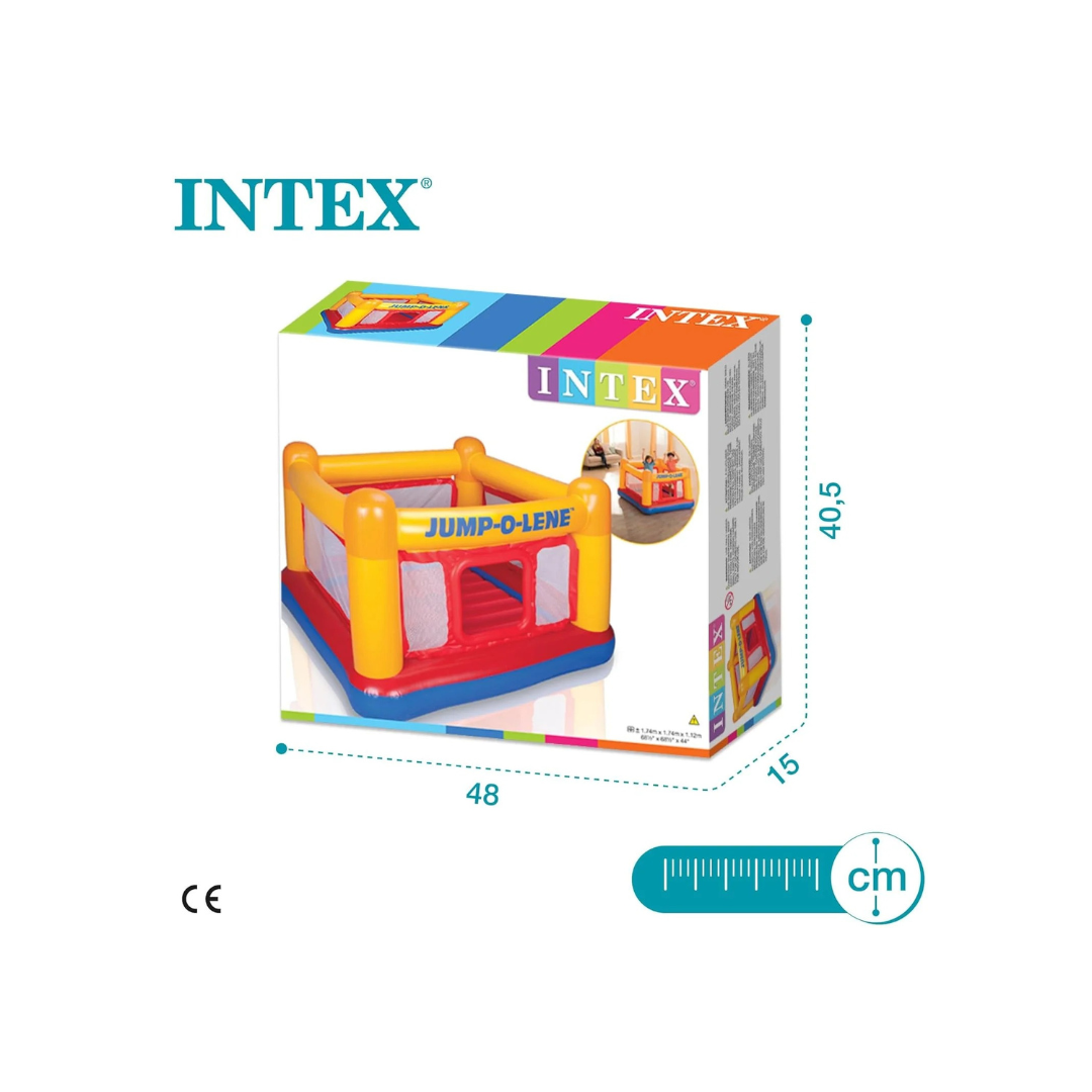 Intex Jump-O-Lene Playhouse, Kids Inflatable Bounce House (48260)