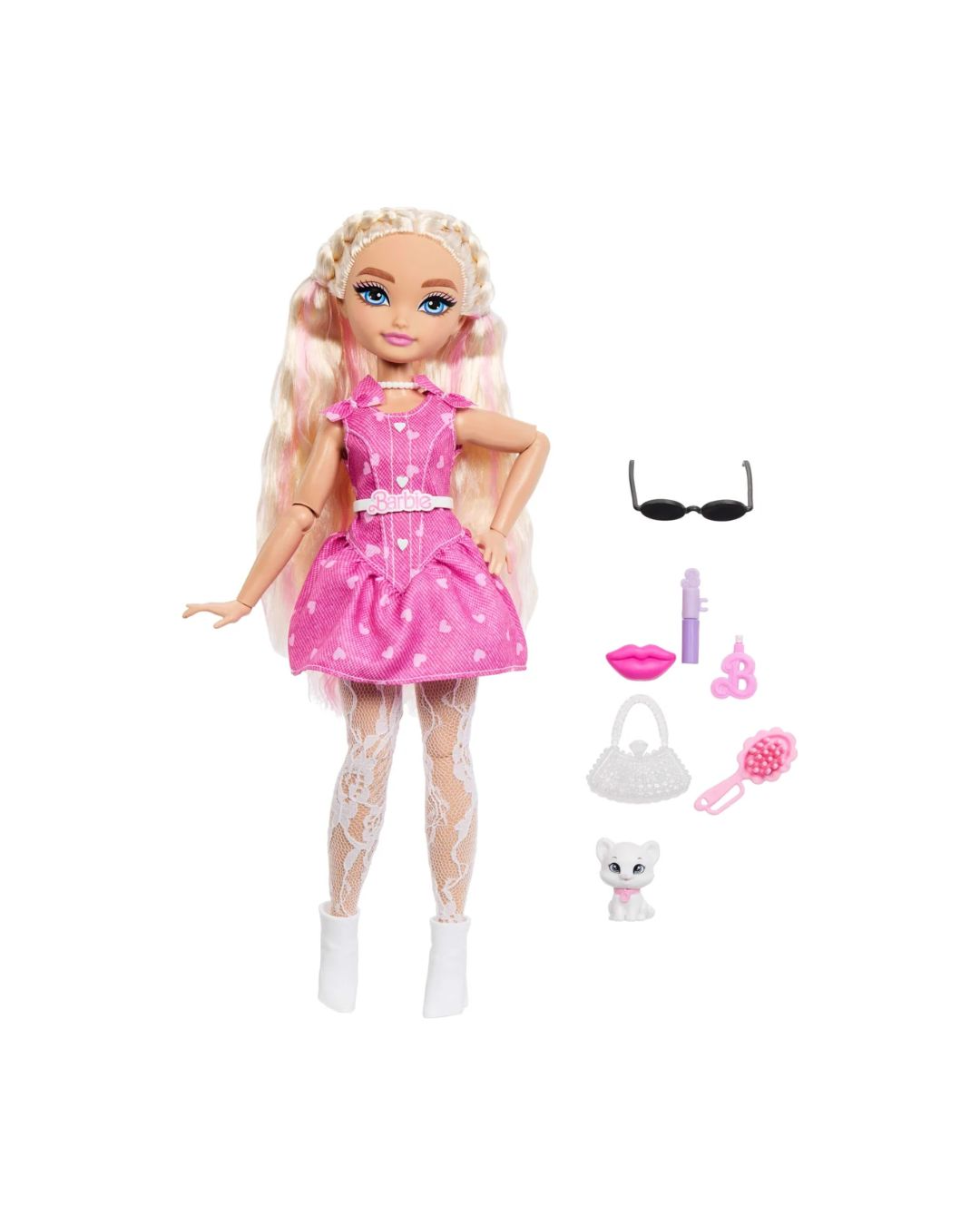 Mattel Barbie Dream Besties Barbie Malibu Doll & Accessories, Posable Fashion Doll & Themed Pieces