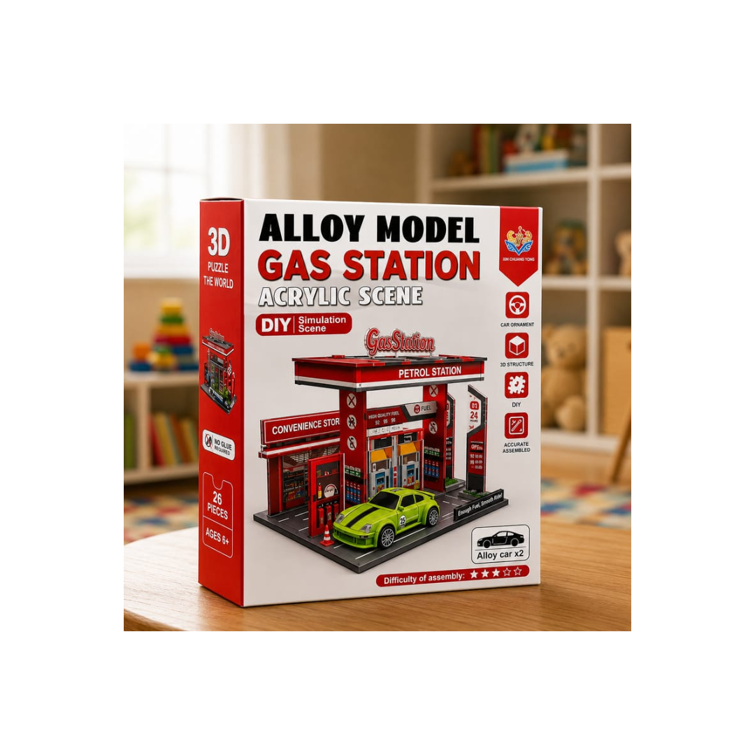 Raimbow Toys Alloy model Gas Station Set