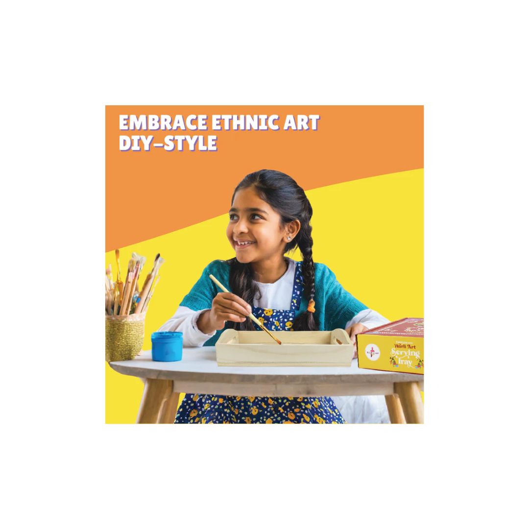 Kalakaram Warli Art Serving Tray Kit