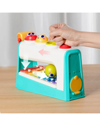 Hola Multifunctional Music Center 4-in-1 Montessori Musical Toy with Xylophone, Hammer Game & Ball Drop