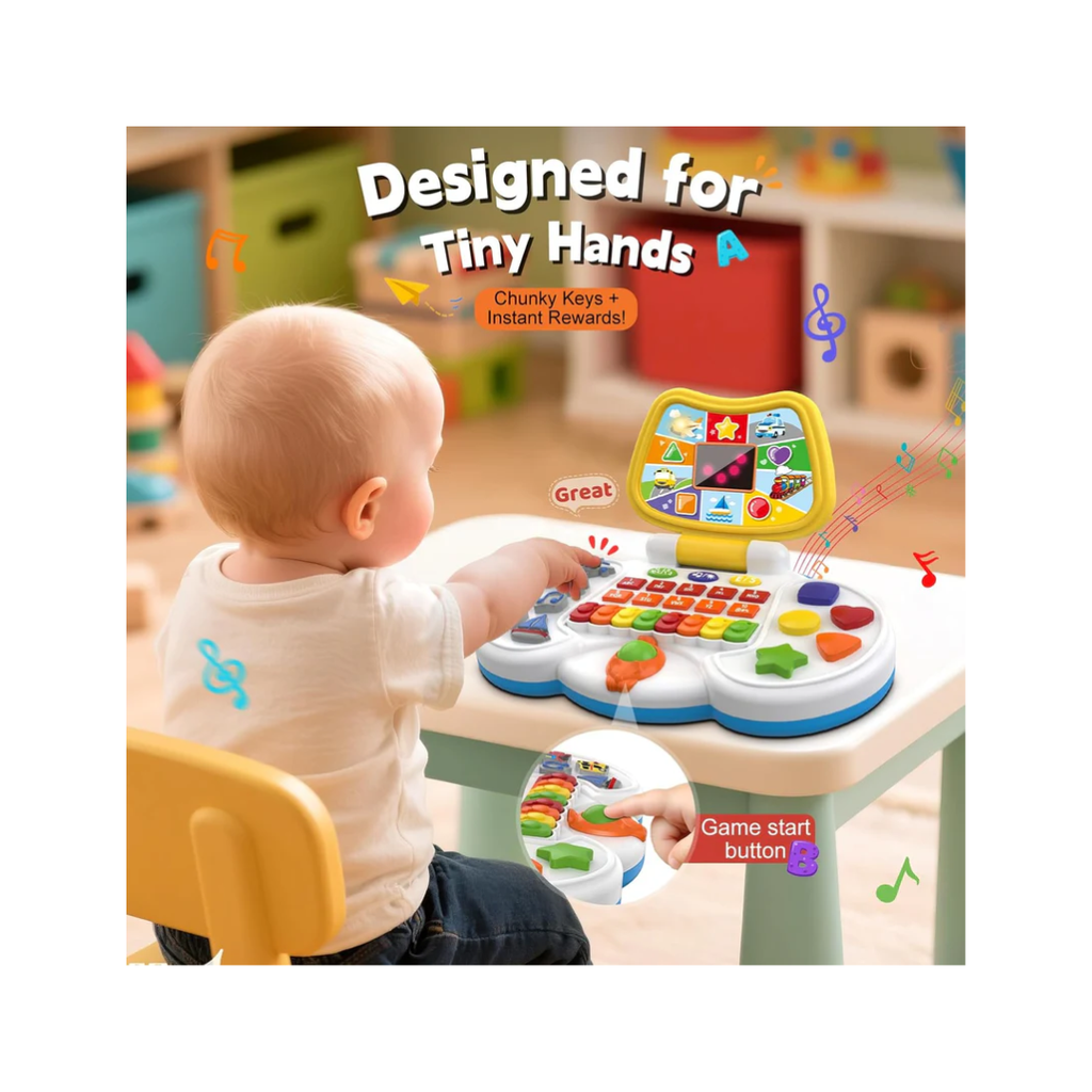 Five Star Interactive Toddler Laptop Educational Bilingual Kids Computer with LCD