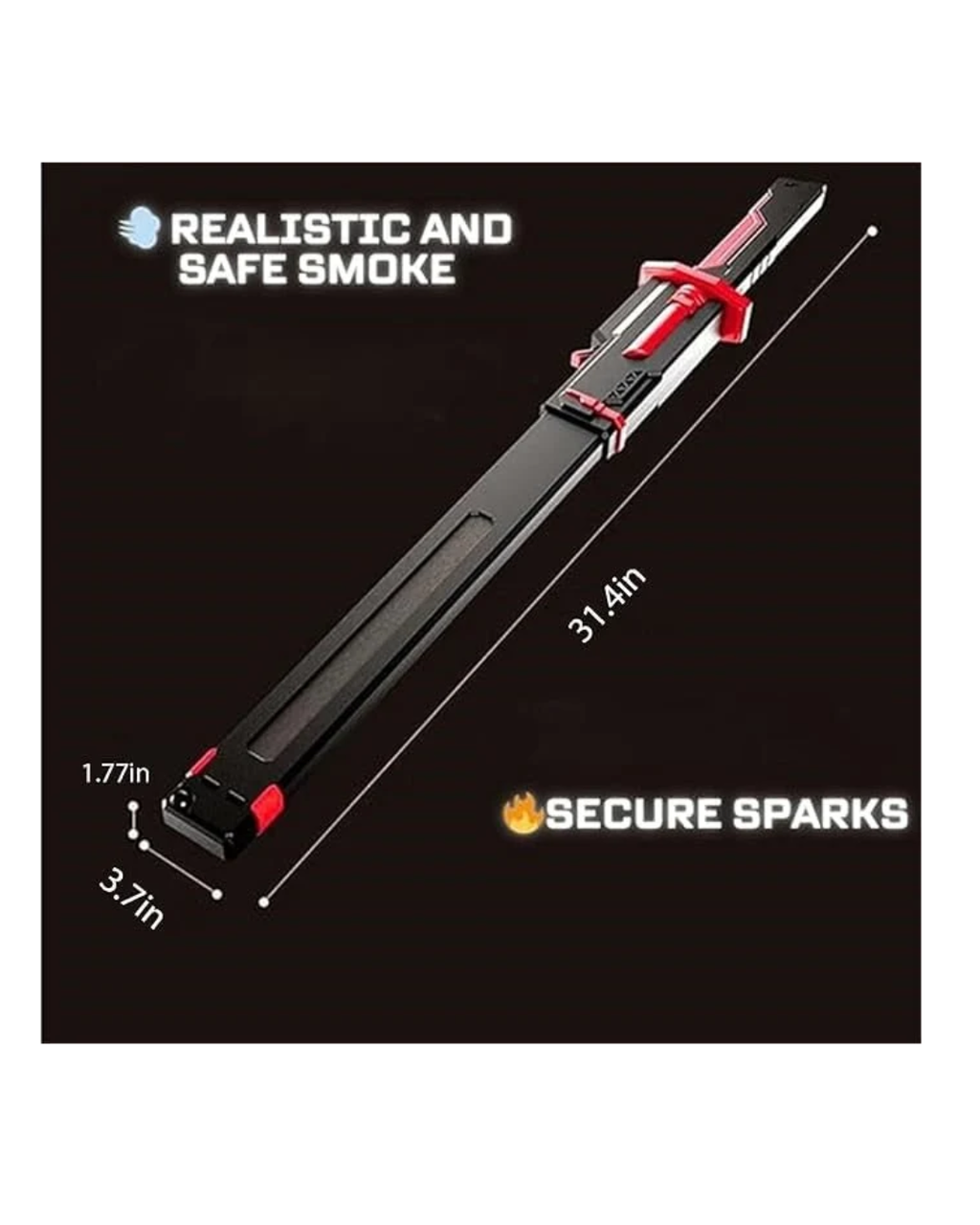 Rainbow Toys Sparkblade LED Sword with Smoke & Spark Effects with Sound Light Sabar