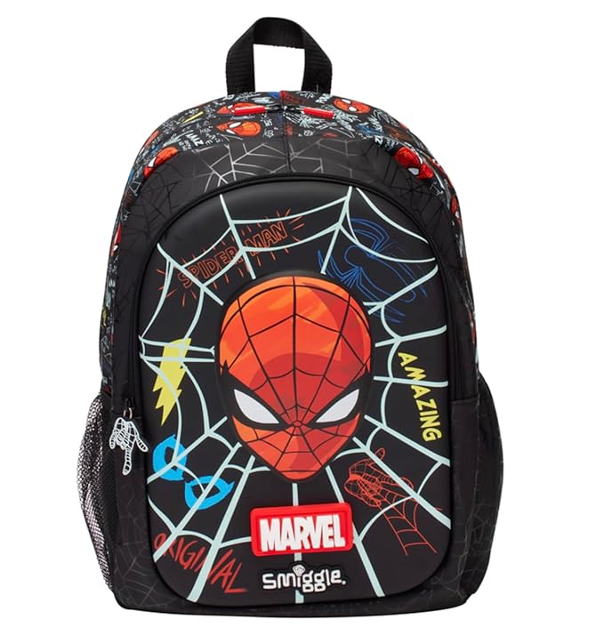 Smiggle Marvel Spider-Man 16 Inch Kids School Backpack – Web Design | 6–12 Years