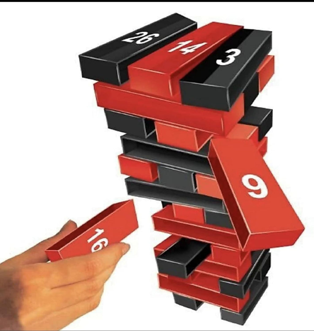 Rainbow Toys Plastic Casino Building Blocks Jenga Game