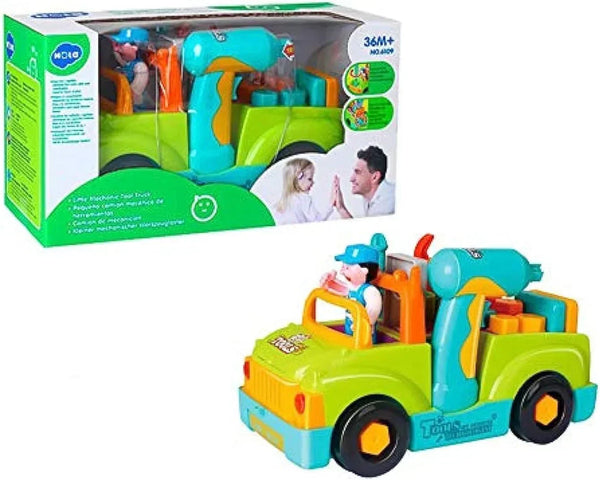 Hola Little Mechanic Tool Truck 2-in-1 DIY Construction Tool Set with Electric Drill 25 Accessories