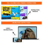 Be Cre8v STEM Based Motor Boat Educational DIY kit