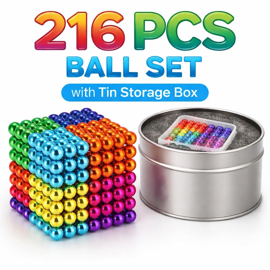 Rainbow Toys Magnetic Balls Game 216 Pcs Ball