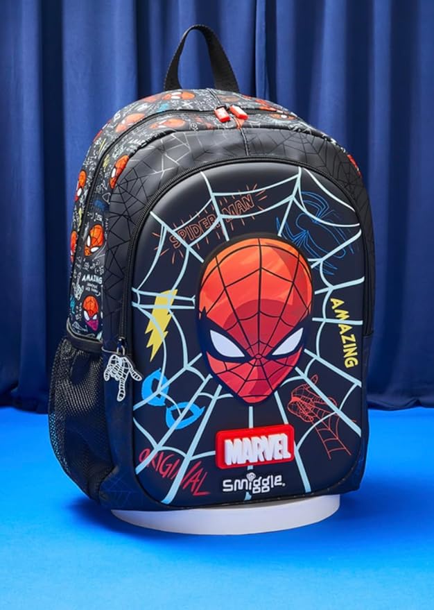 Smiggle Marvel Spider-Man 16 Inch Kids School Backpack – Web Design | 6–12 Years